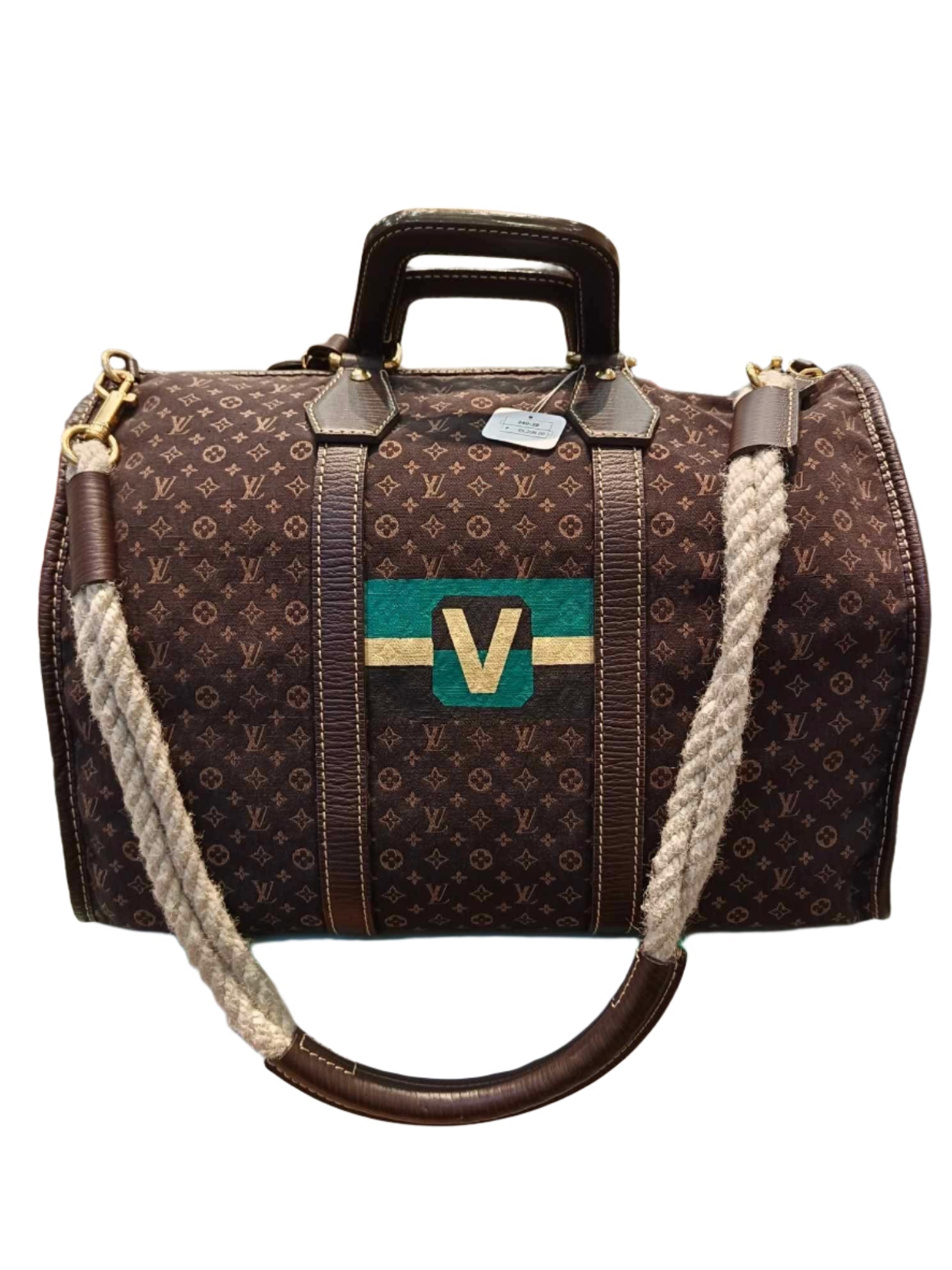 Louis Vuitton Brown Monogram Mini Lin Initiales Keepall 45 Multiple colors (Pre-owned)