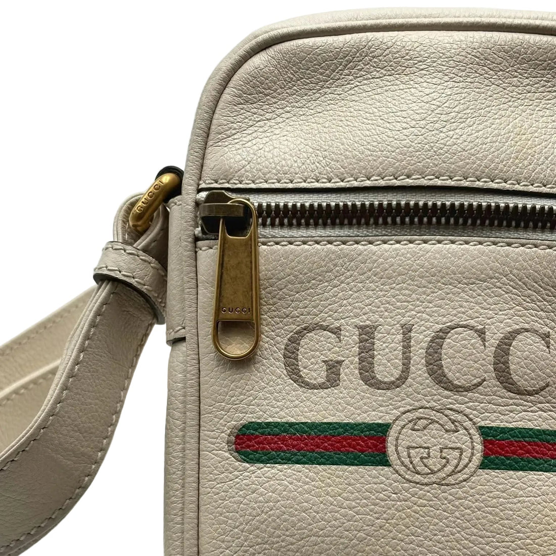 Gucci Mini Grained Calfskin Logo crossbody bag (Pre-owned) 4HYB46X