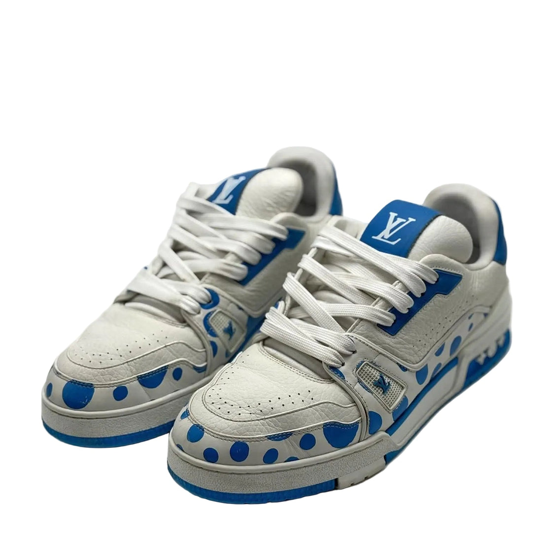 Louis Vuitton x Yayoi Kusama Trainer White Blue (Pre-owned)