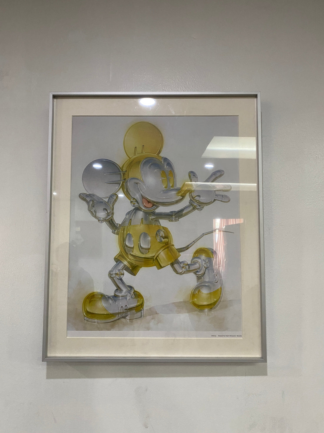 Hajime Sorayama x Disney Future Mickey Mouse Poster Metallic (Framed)