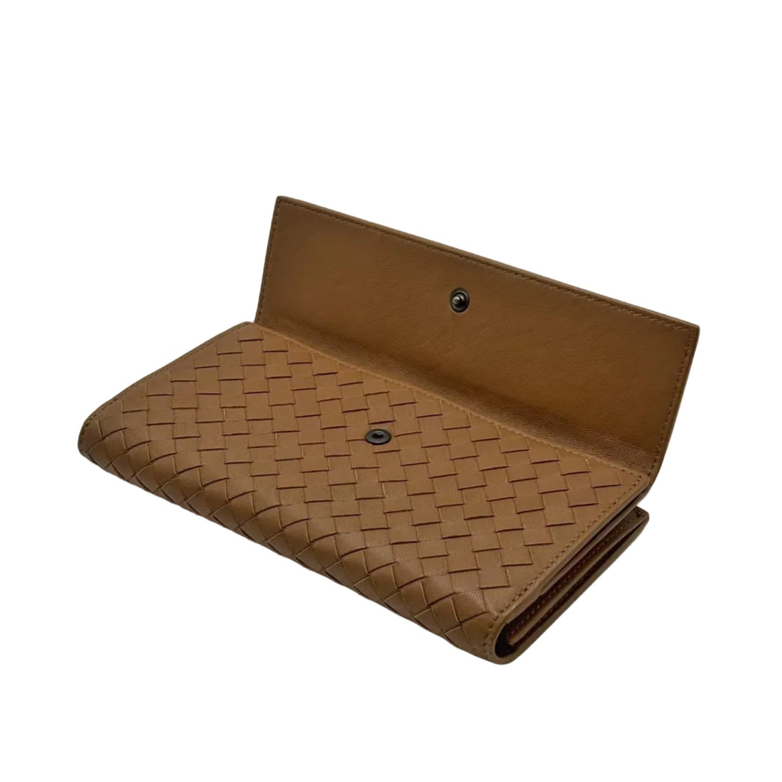 Bottega Veneta Leather Intrecciato Long Wallet (Like new)