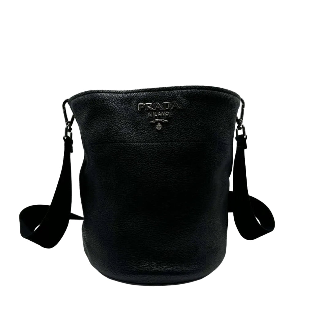 PRADA Vitello Daino Bucket Bag Black (Like new)