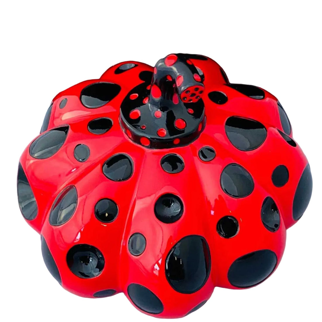 Yayoi Kusama Pumpkin (Kusama Red and Black pumpkin), ca. 2019