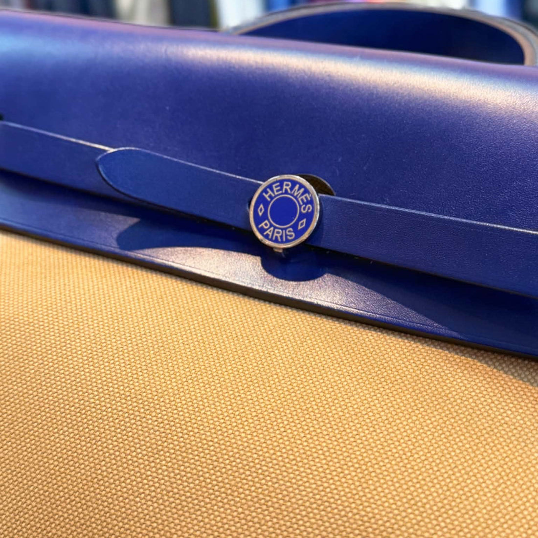 Hermès Toile Herbag A Dos Zip Retourne Backpack (Pre-owned)