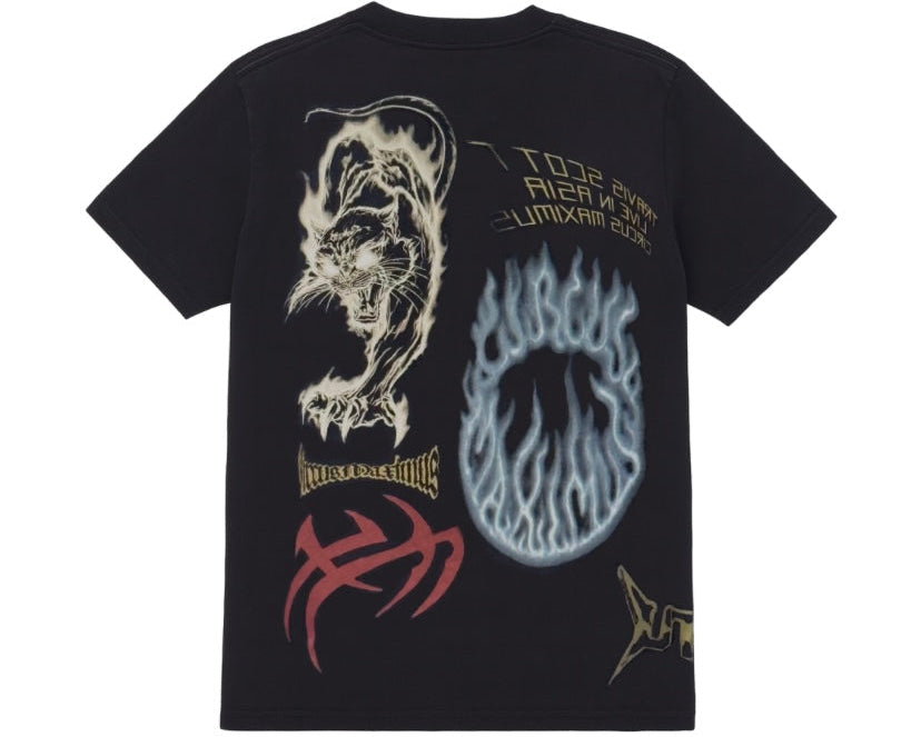 Travis Scott Utopia Circus Maximus Tour t-shirt Black