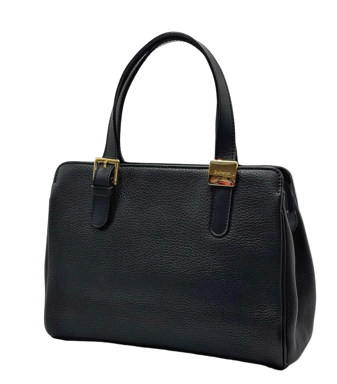 Burberry Small Banner Leather Handbag Black (Like new) BCV3YJR