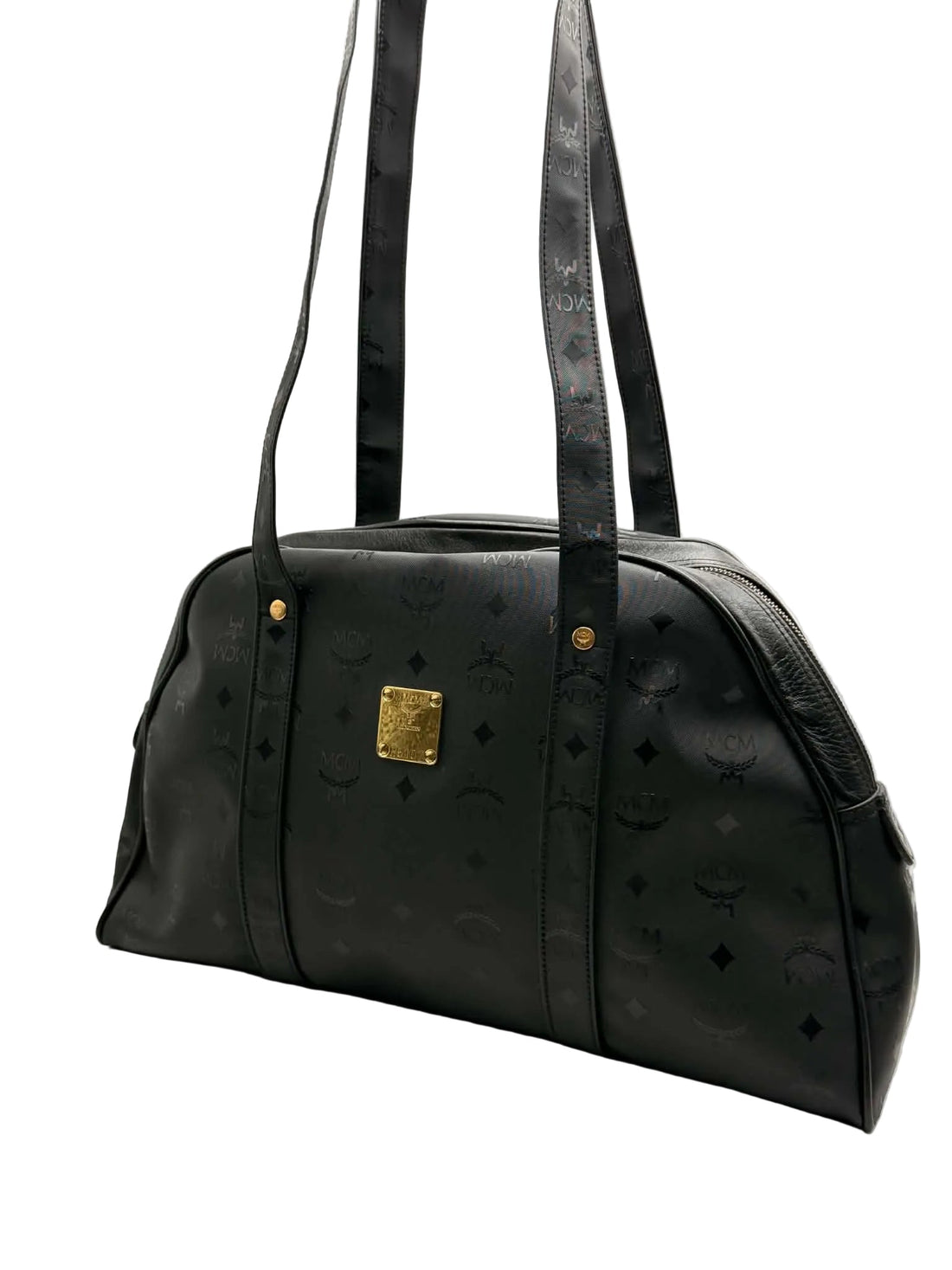 MCM Black Visetos Nylon Heritage Shoulder Bag (Like new)