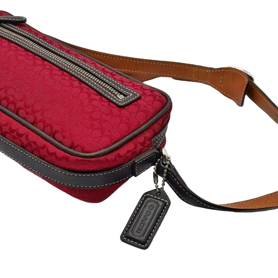 Coach Shoulder Bag Mini Signature Pattern (Pre-owned)