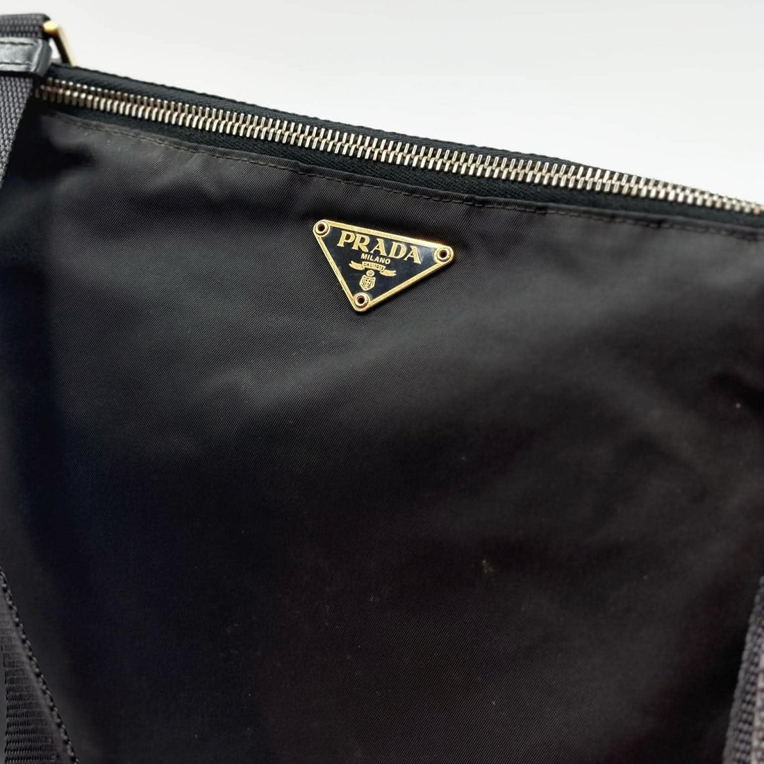Prada Square Nylon Shoulder Bag Black (Pre-owned) G4B7T3D