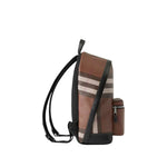 Load image into Gallery viewer, Burberry Check Backpack Dark birch brown
