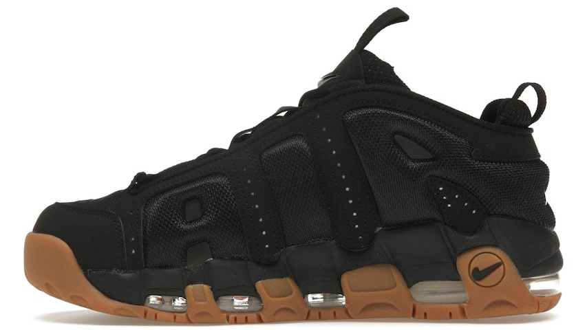Nike Air More Uptempo Low Black Gum