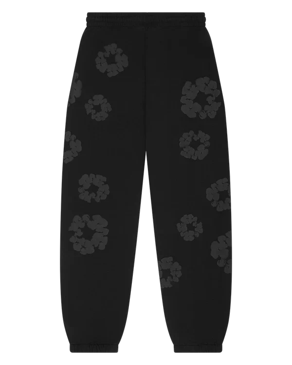 Denim Tears Mono Wreath Sweatpants Black
