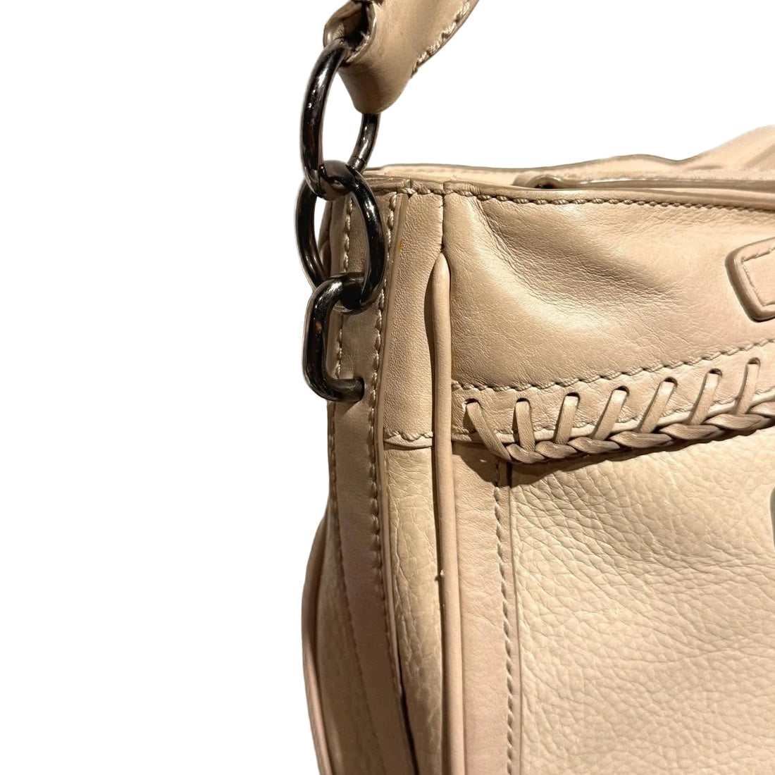 Burberry  Small Bicolor Leather Waltham Satchel (Pre-owned)
