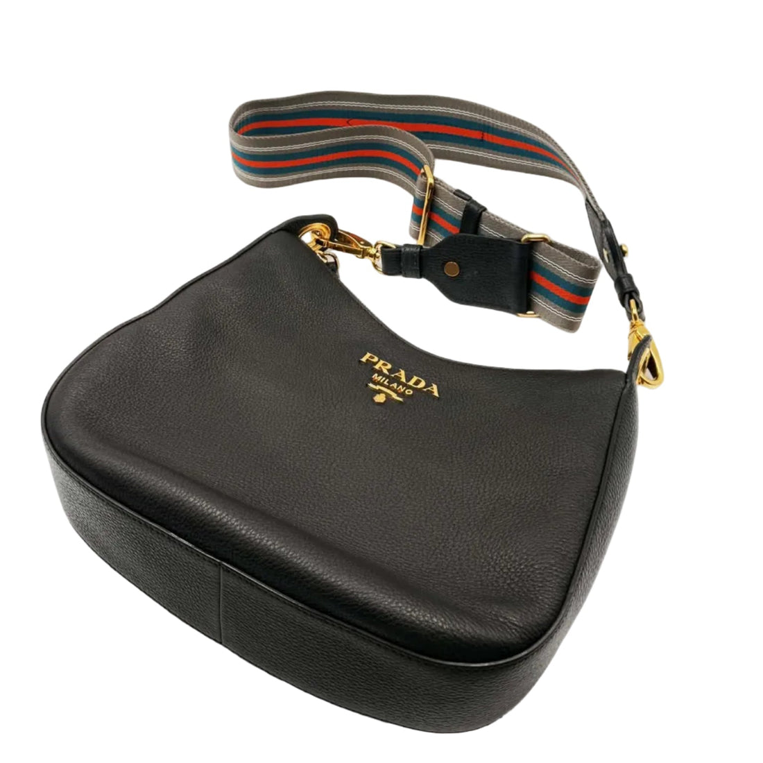 Prada Vitello Phoenix Black Gold (Like new)