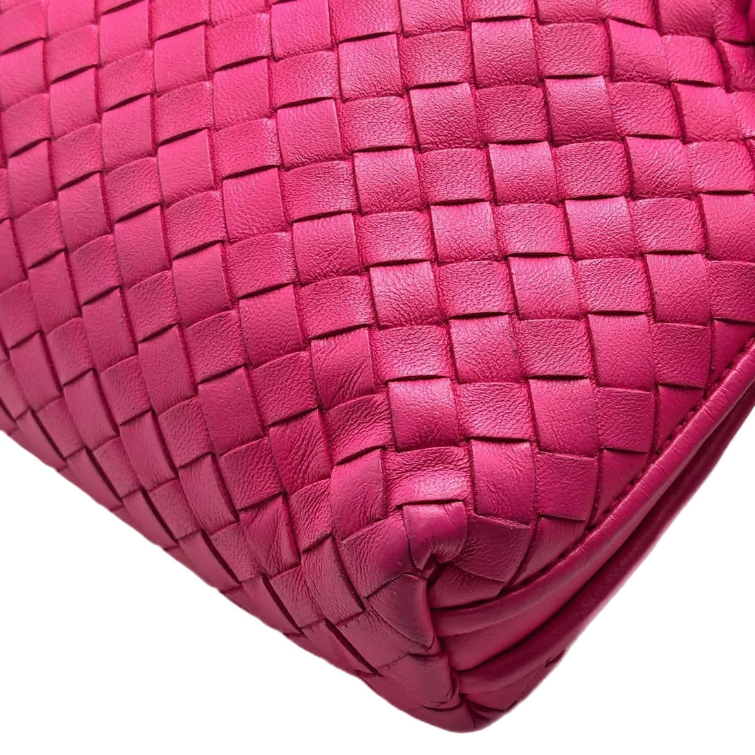 Bottega Veneta 2010 Nappa Intrecciato Nodini Crossbody Bag Pink (Pre-owned) RDQ24BV