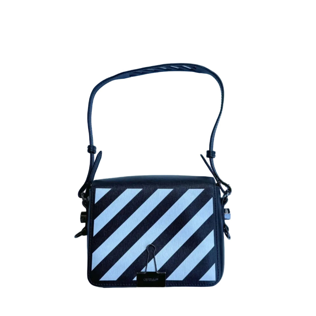 Off-White Binder Clip Bag Diag Mini Black White Yellow (Like new)