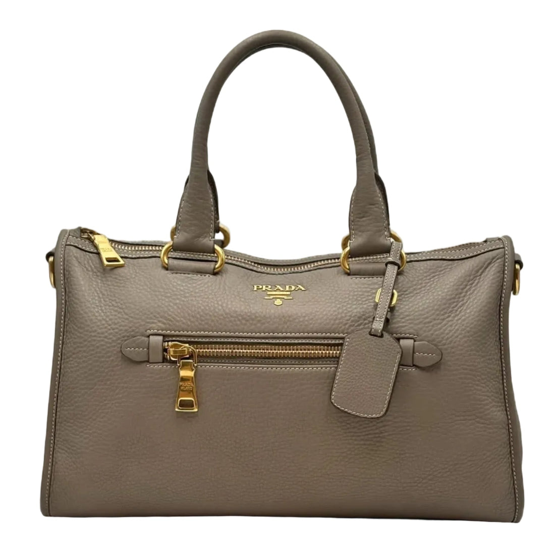 Prada Vitello Daino Shopping Satchel Pomice (Like new) XCRVCQB