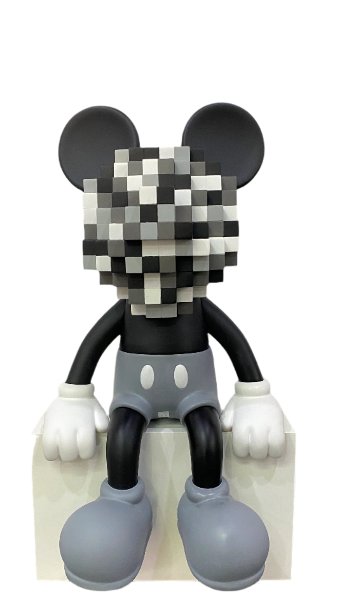 Mickey Mouse Seated Moskey (Black/White/Grey) Edition of 300