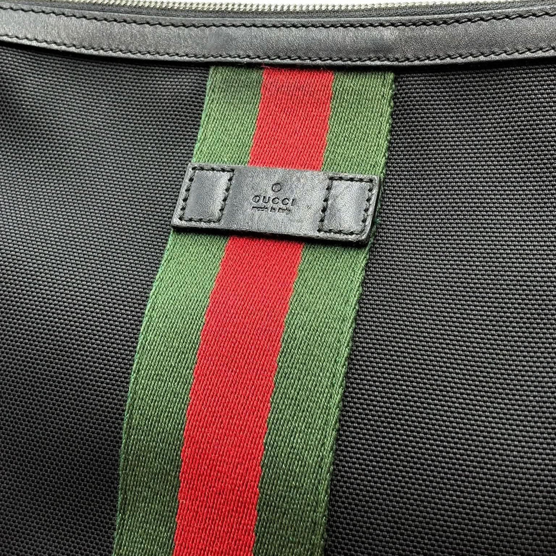 Gucci Techno Canvas Web Messenger Bag Black (Pre-owned) 9RBYGY3