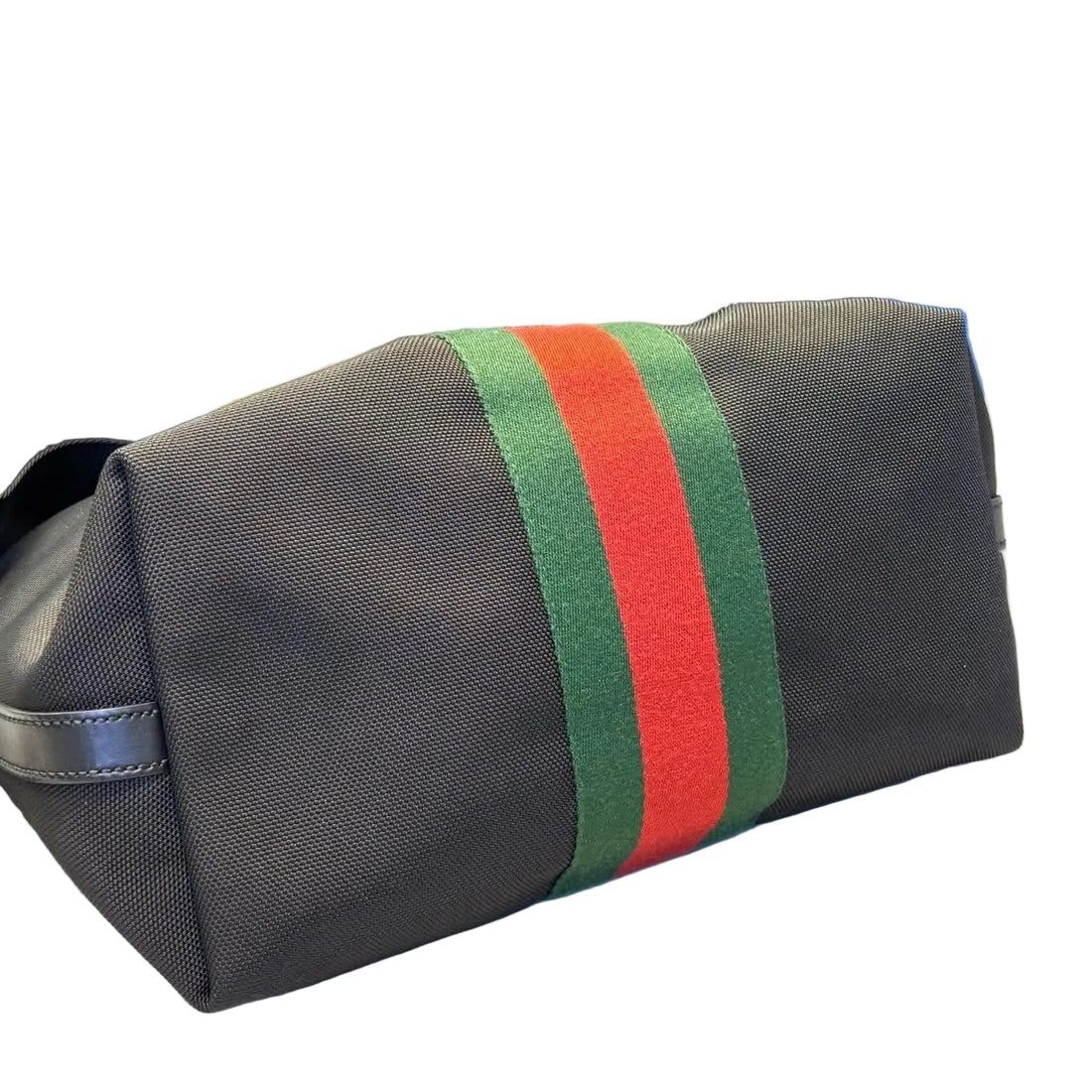 Gucci Techno Canvas Web Top Handle Shoulder Bag Black (Pre-owned)