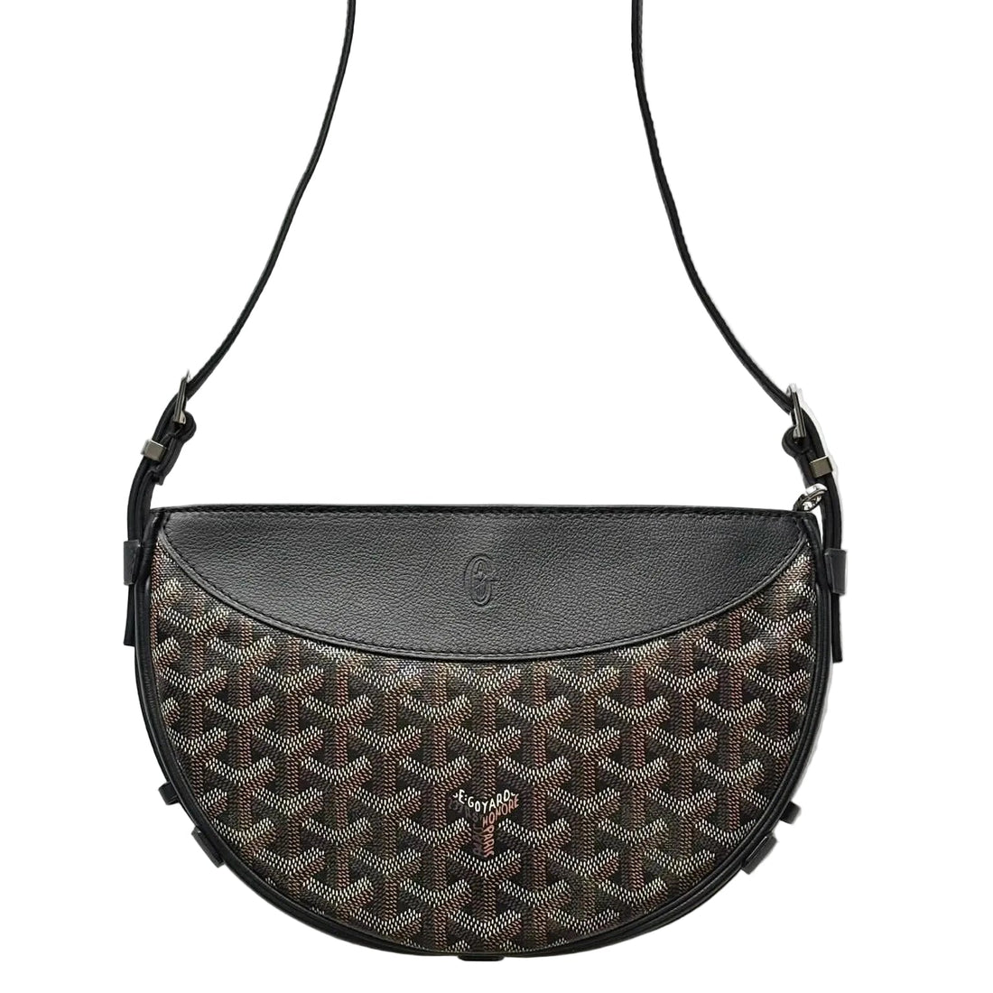 Goyard Hirondelle Coated Canvas and Leather Shoulder Bag (Like new) CVW7B99