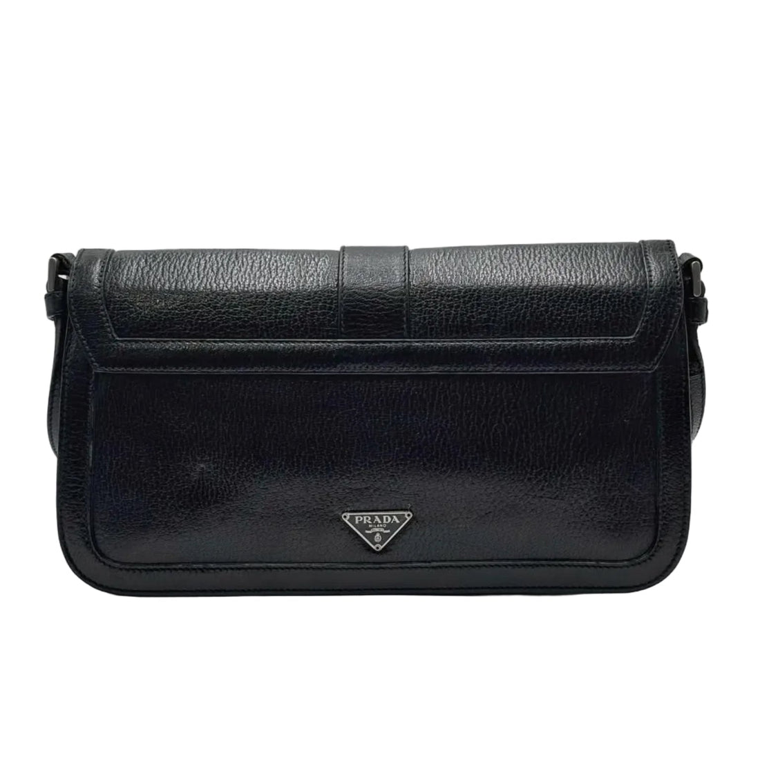 Prada Enameled Metal Tiangle Shoulder Bag (Pre-owned) M68H42K