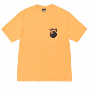 Stussy 8 Ball Pigment Dyed Orange Tee