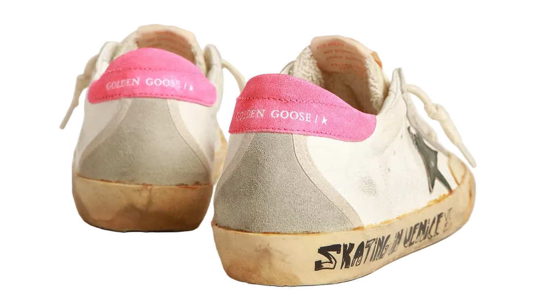 Golden Goose Super-Star Penstar Classic Beige Ice Emerald (Women's)
