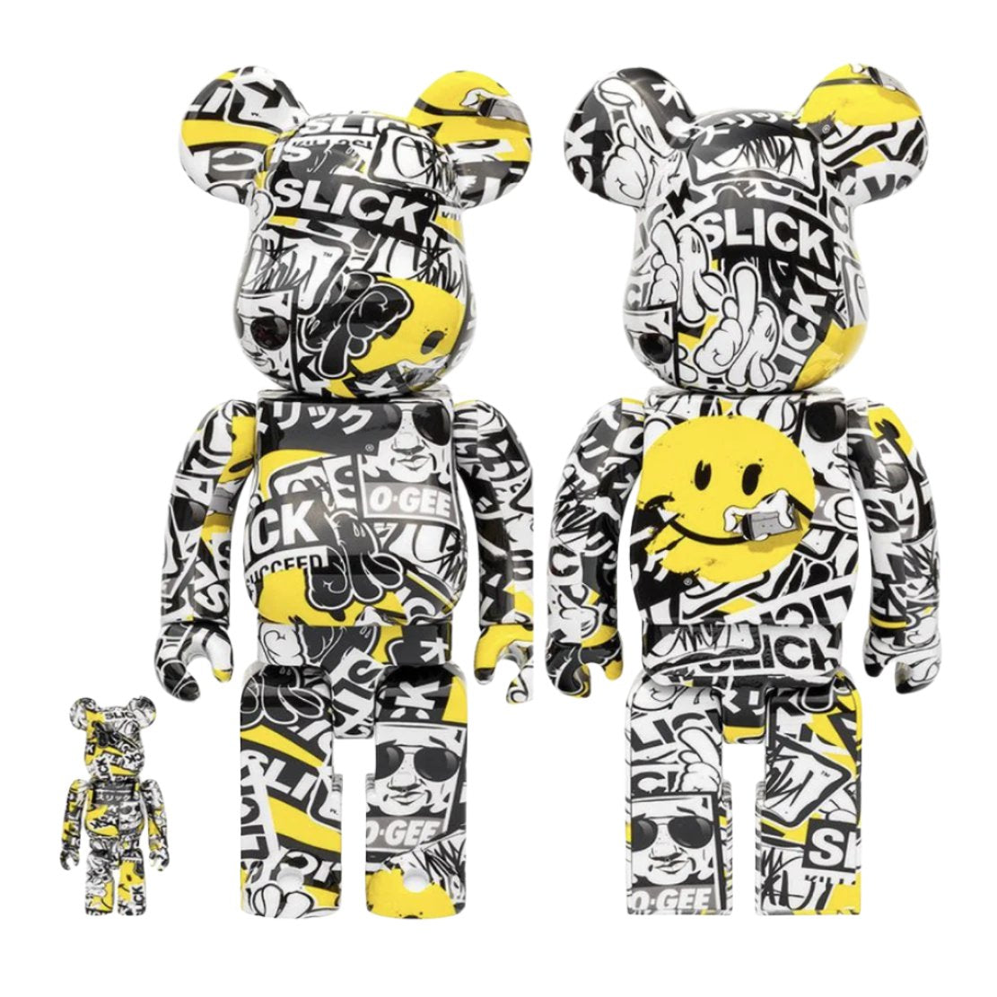 Bearbrick "HAPPY OG SAN" by OG Slick 100% & 400% Set (SIGNED)