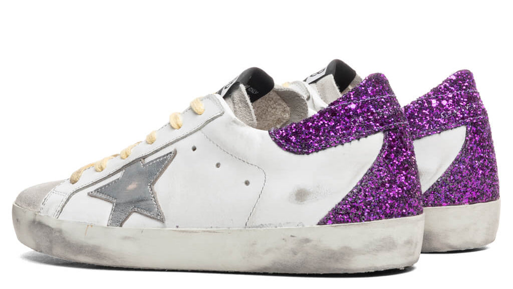 Golden Goose Super-Star Sneakers White Ice Silver Purple (Women's)