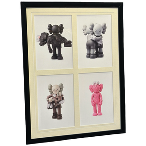 KAWS Vinyl Toys Postcard (FRAMED)