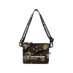 Load image into Gallery viewer, AAPE Moonface patch sacoche bag Army Green
