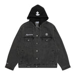 Load image into Gallery viewer, AAPE Detachable Hooded Denim Jacket SS 24
