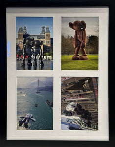 KAWS Monumental Sculptures Postcard (FRAMED)