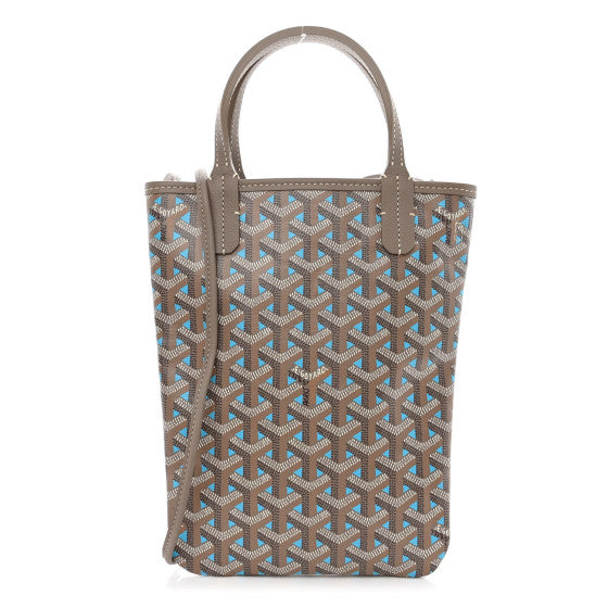 GOYARD Poitiers Claire Voie Tote Grege Turquoise