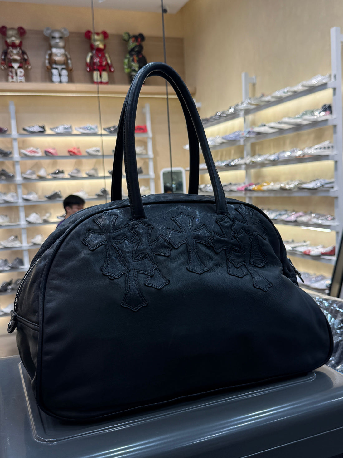 Chrome Hearts Gym Bag Boston Cross Black