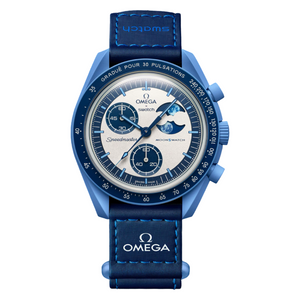 Swatch x Omega Bioceramic Moonswatch Mission to Super Blue