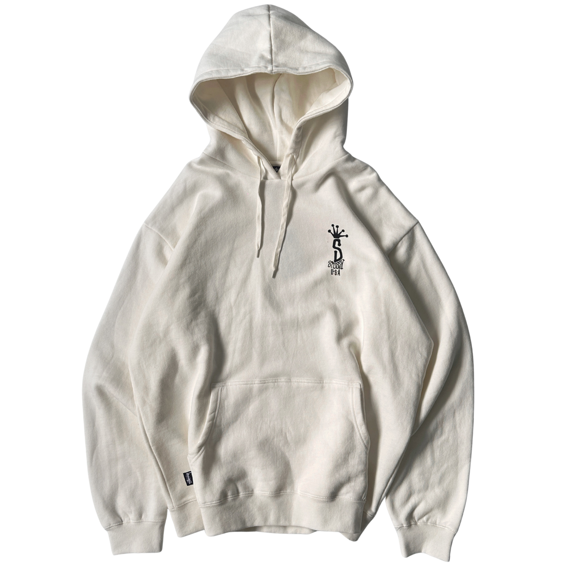 Stussy Big S USA LCB Hoodie White