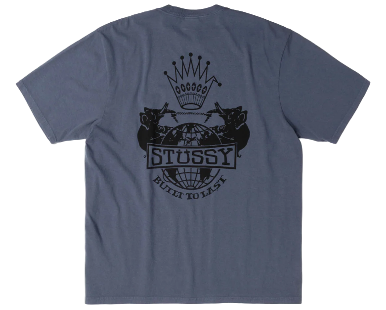Stussy Built to Last Tee Pigment Dyed Navy