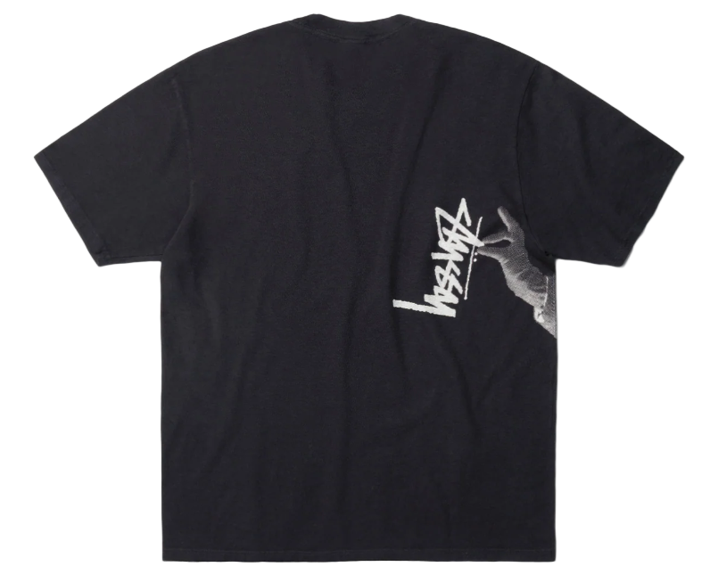 Stussy Lady Paris Pig. Dyed Tee Faded Black