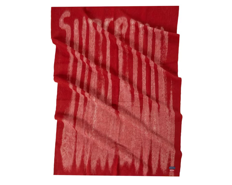 Supreme Blurred Logo Blanket Red