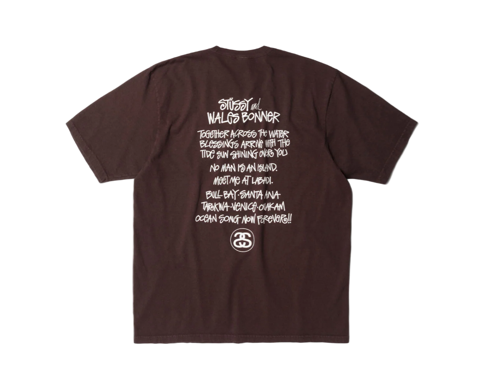 Stussy Wales Bonner Ocean Song Tee Brown