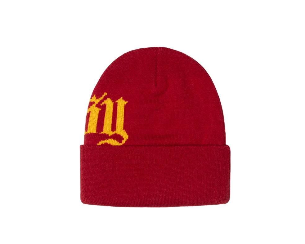 Stussy Cuff Beanie Old English Scarlet