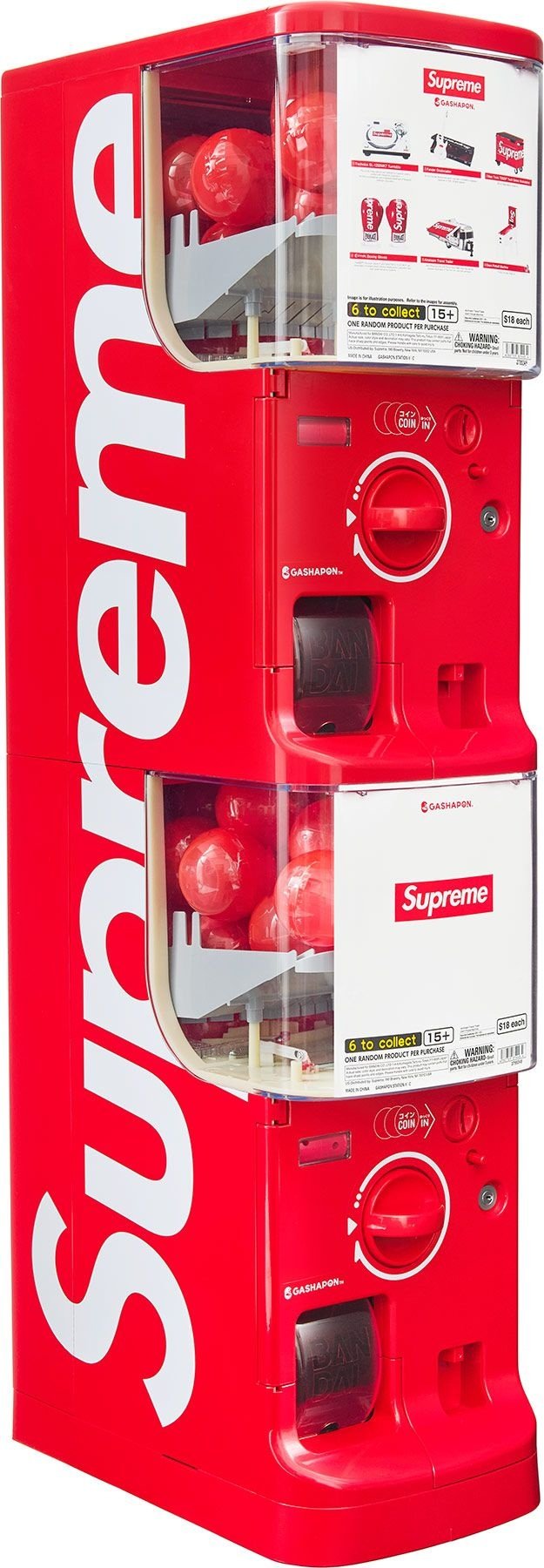 SUPREME®/BANDAI® GASHAPON MACHINE (Sold per piece)