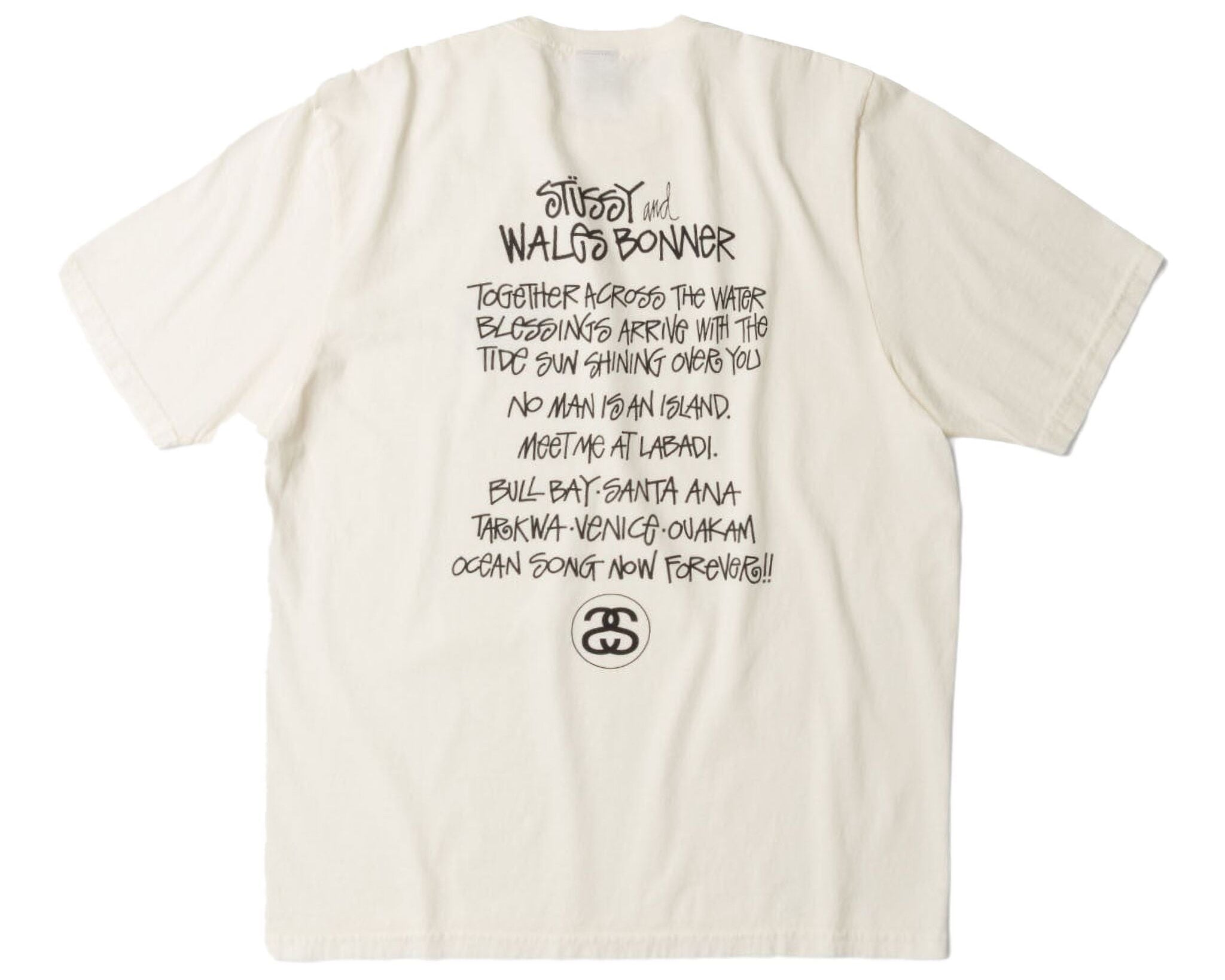 STUSSY WALES BONNER OCEAN SONG TEE Tシャツ Stussy Wales Bonner Ocean Song Tee Ivory