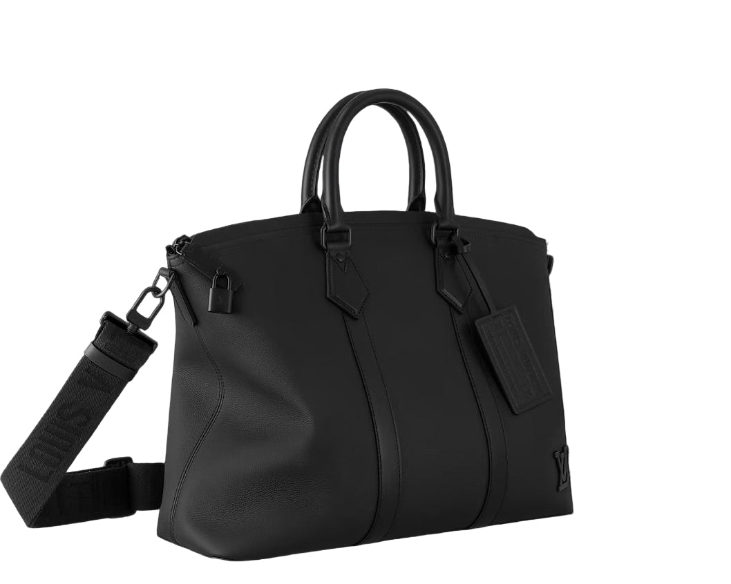 Louis Vuitton Aerogram Lock it Handbag Black (Pre-owned)