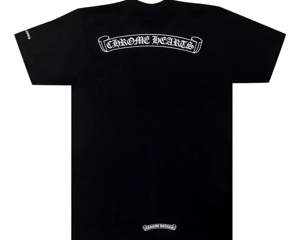 Chrome Hearts Scroll Logo Pocket T-shirt Black