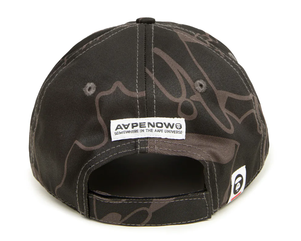 AAPENOW moonface Cap Camo Black Multi