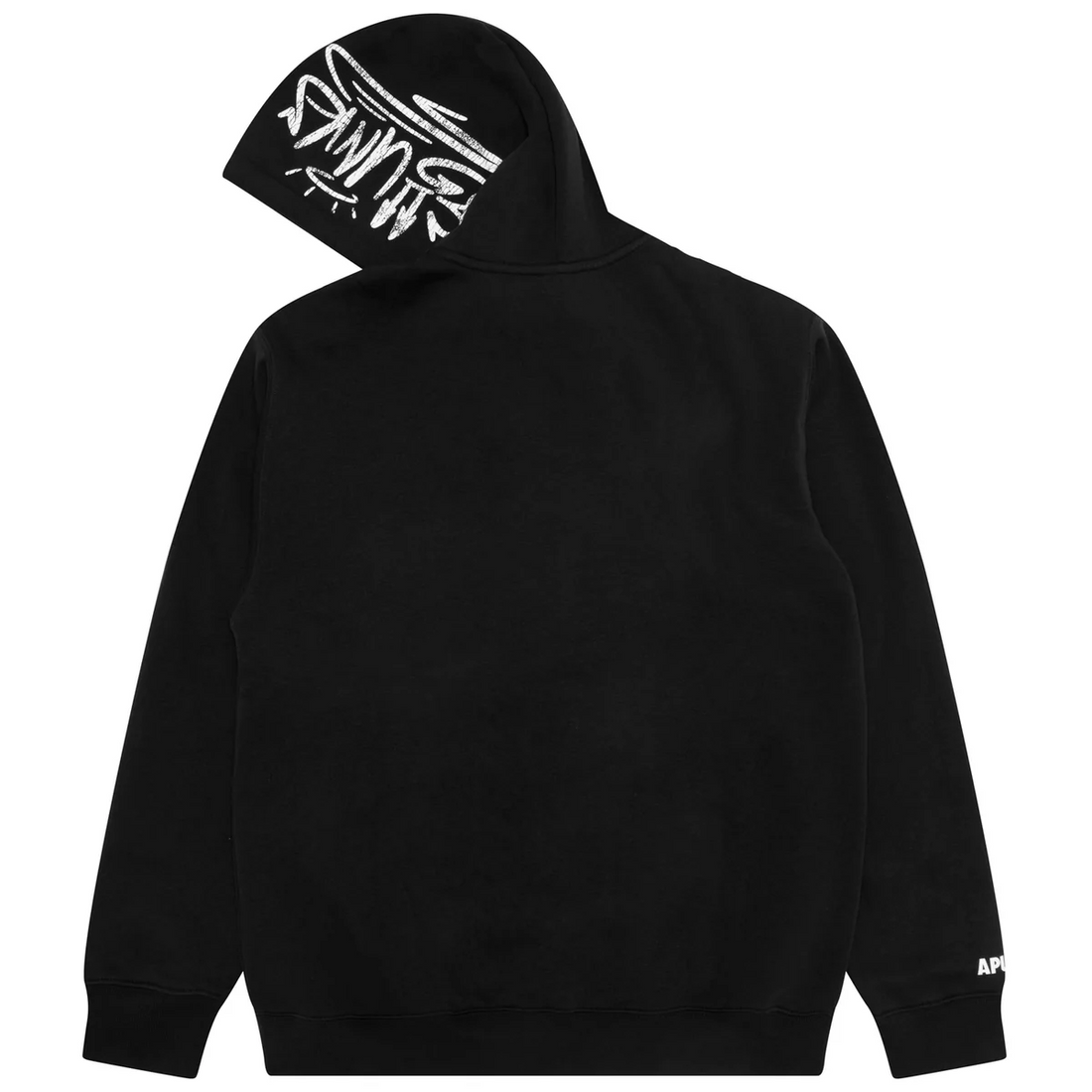AAPE Men Zip Throughs AAPEUNVS moonface zip-up hoodie Black