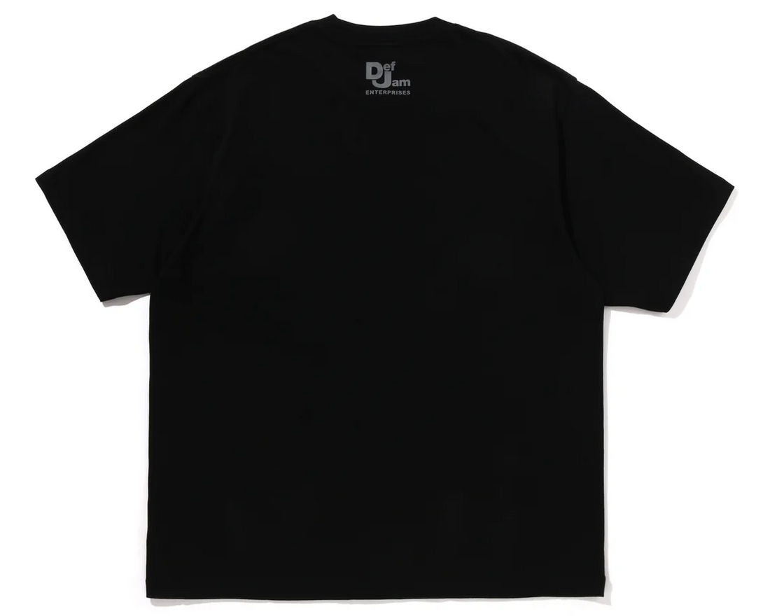 Bape x Def Jam Camo College Relaxed Fit Tee Black